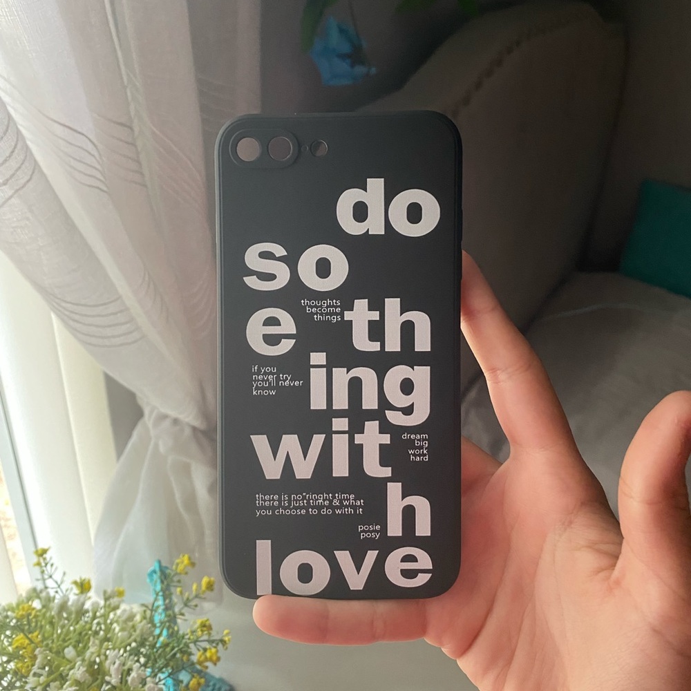 “do something with love” Phone Case